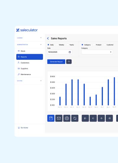 Saleculator POS UI/UX Design